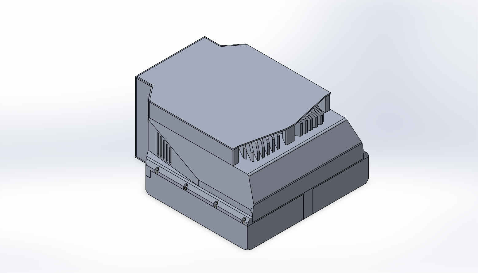 Isometric render of the Kilowatt Concept unit
